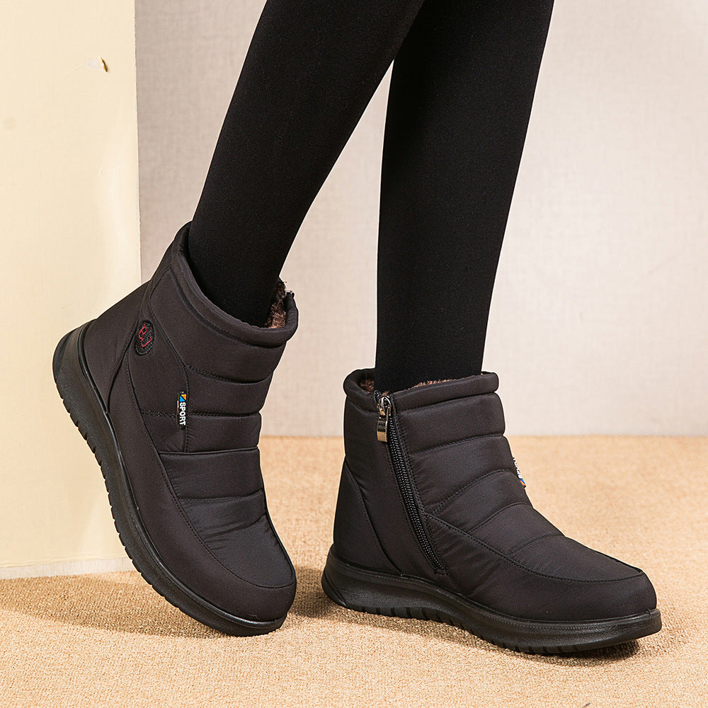 Bottines Montantes Coton Doublé - Chaleur & Confort